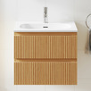Panama 600mm Wall Hung Single Vanity with Integrated Basin