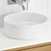 Sabina 360mm White Round Ceramic Above Counter Basin