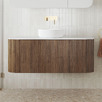 Nomad 1200mm Walnut Wall Hung Single Vanity