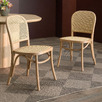 Luca Beech & Rattan Dining Chairs