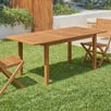Lanai Eucalyptus Wood Outdoor Extendable Dining Table