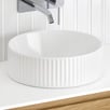 Kiora 360mm White Round Ceramic Above Counter Basin