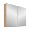 Dustin 900mm Fluted Mirrored Shaving Cabinet with Glass Shelves
