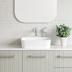 Florent 415mm White Gloss Square Ceramic Above Counter Basin