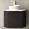 Bondi 600mm Wall Hung Single Vanity with Pure White Countertop