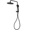 Mercer Stainless Steel Round Short Twin Shower