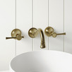 Constance 200mm Wall Bath/Basin Spout & Tap Set