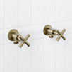 Aries Cross Handle Brass Washing Machine Stops