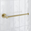 Rumi 250mm L-Shaped Brass Hand Towel Rail