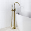 Avalon Mini Floor Mounted Bath Mixer With Microphone Hand Shower