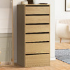 Natural Cassandra 6 Drawer Wardrobe