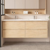 Laulea 1500mm Wall Hung Double Vanity with Ceramic Countertop