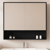 Laulea 900mm Mirrored Shaving Cabinet with Open Shelf