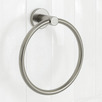 Elle Brushed Nickel Towel Ring