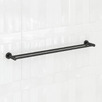 Elle 750mm Matte Black Double Towel Rail
