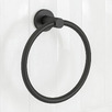 Elle Matte Black Towel Ring