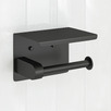 Elle Matte Black Stainless Steel Toilet Roll Holder
