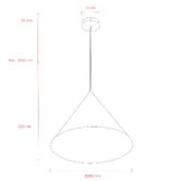 MDA Lighting Coda Brass Pendant Light