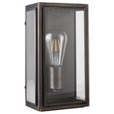 MDA Lighting Kent Brass &amp; Glass Outdoor Wall Light