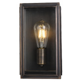 MDA Lighting Kent Brass &amp; Glass Outdoor Wall Light