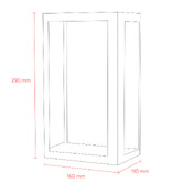 MDA Lighting Kent Brass &amp; Glass Outdoor Wall Light