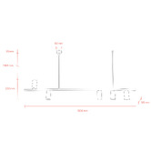 MDA Lighting Delco Aluminium 5 Light Pendant