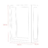 MDA Lighting Kent 2 Light Brass &amp; Glass Outdoor Wall Light