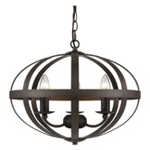 MDA Lighting Lincon Iron 3 Light Pendant