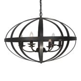 MDA Lighting Lincon Iron 6 Light Pendant