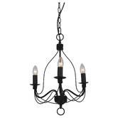 MDA Lighting Candice Metal 3-Light Chandelier