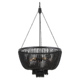 MDA Lighting Maddisson Maple Wood 5-Light Pendant