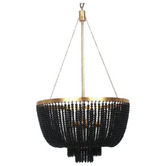 MDA Lighting Maddisson Maple Wood 5-Light Pendant