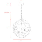 MDA Lighting Apollo Iron 5-Light Pendant