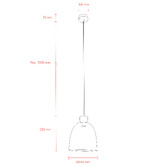 MDA Lighting Holly Opal Glass Pendant Light