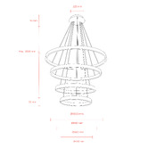 MDA Lighting Margo Aluminium 4-Light LED Pendant