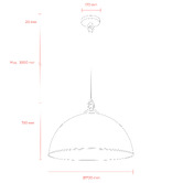 MDA Lighting Cassidy Metal Pendant Light