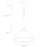 MDA Lighting Newport Metal Pendant Light