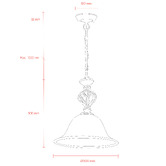 MDA Lighting Geneva Glass Pendant Light