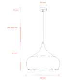 MDA Lighting Weston Aluminium Pendant Light