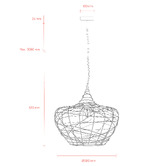MDA Lighting Weave 52cm Iron Pendant Light