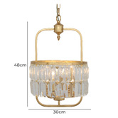 MDA Lighting Tilly Crystal 3-Light Chandelier