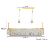 MDA Lighting Tilly Crystal 5-Light Chandelier