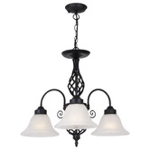 MDA Lighting Geneva Metal 3-Light Chandelier