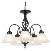 MDA Lighting Geneva Metal 5-Light Chandelier