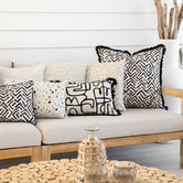 Escape to Paradise Safari Piped Square Outdoor Cushion