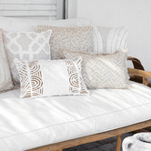 Escape to Paradise Safari Piped Square Outdoor Cushion