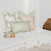 Escape to Paradise Hampton Piped Square Outdoor Cushion
