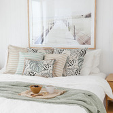 Escape to Paradise Hampton Piped Square Outdoor Cushion