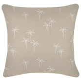 Escape to Paradise Palm Cove Piped Square Outdoor Cushion