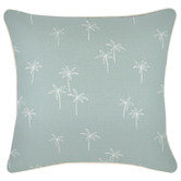 Escape to Paradise Palm Cove Piped Square Outdoor Cushion